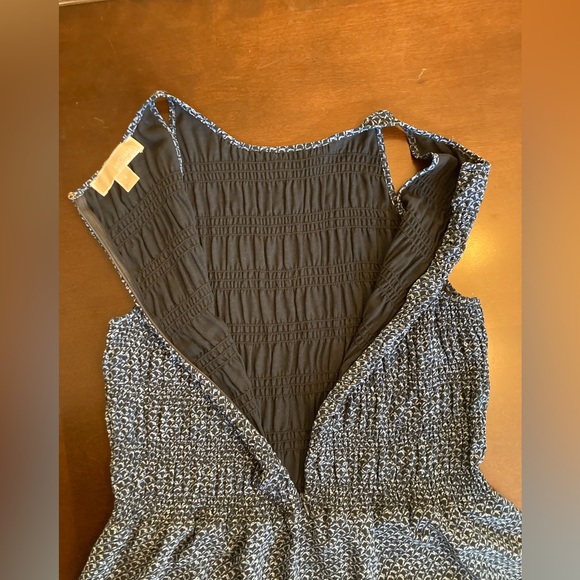 Michael Kors Blue Chiffon Peplum top - Picture 5 of 6